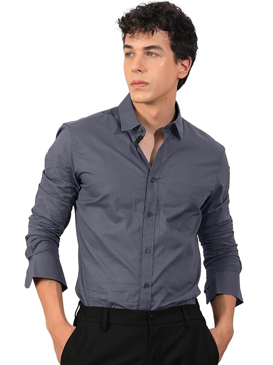 pinkmint men's regular fit soft cotton blend casual combo shirt with pocket design & spread collar full sleeves formal shirt pinkmint men's regular fit soft cotton blend casual combo shirt with pocket design & spread collar full sleeves formal shirt