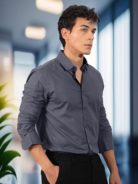 pinkmint men's regular fit soft cotton blend casual combo shirt with pocket design & spread collar full sleeves formal shirt pinkmint men's regular fit soft cotton blend casual combo shirt with pocket design & spread collar full sleeves formal shirt