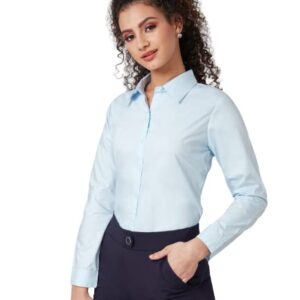 style quotient women solid polycotton regular formal shirt
