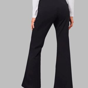 dream beauty fashion women's bell bottom high waist trouser, elastic flared bootcut pants, stretchy parallel leg for casual office work wear (bzf dhoni 4)